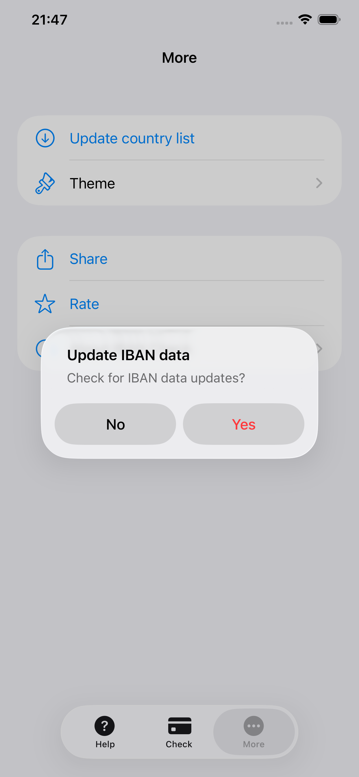 IBAN Check IBAN Validation