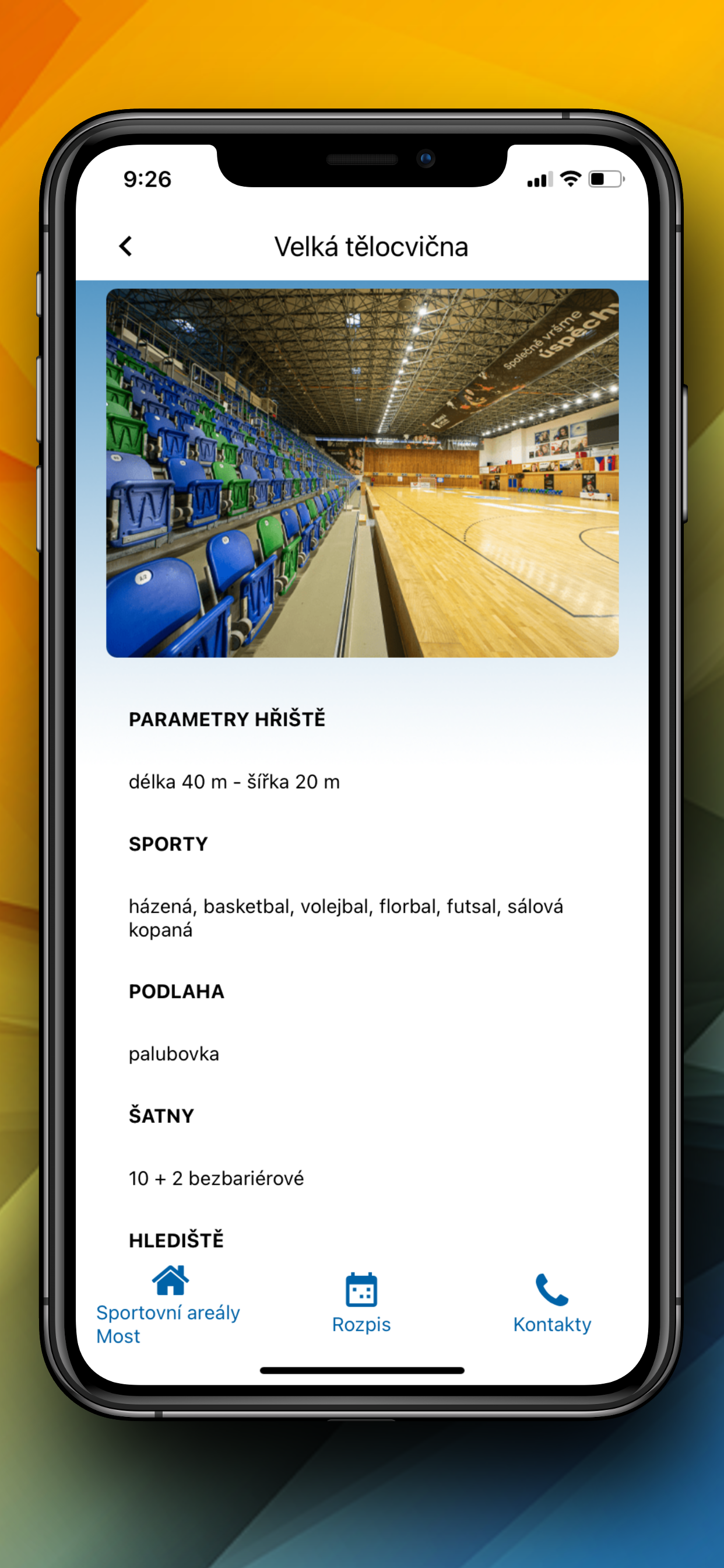 Sportovní areály Most