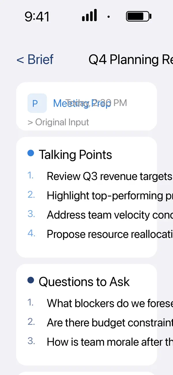 Screenshot #3 pour Brief: Meeting AI