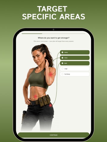 Military Calisthenics - Women iPad screenshot