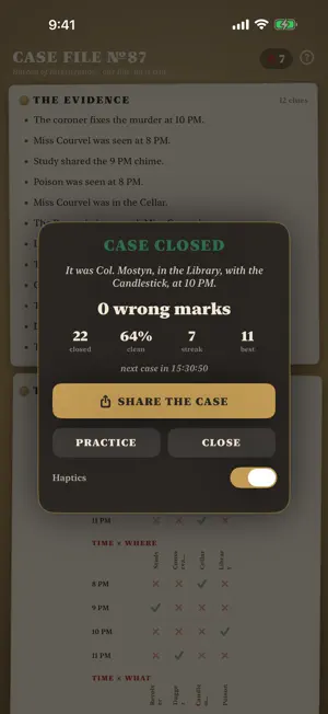 Alibi Daily Logic Grid screenshot 3