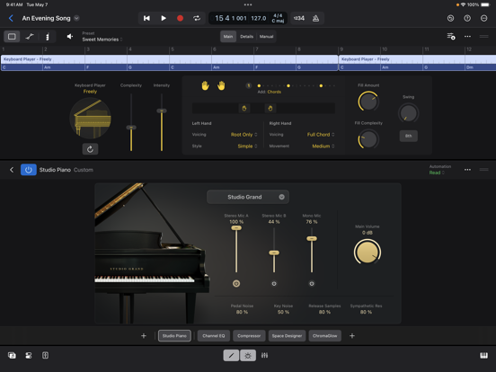 Logic Pro для iPad Screenshots