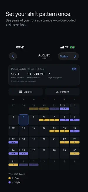 Shiftkeep: Shift Planner & Pay screenshot 1