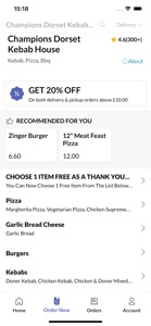 Champions Dorset Kebab House screenshot #3 for iPhone