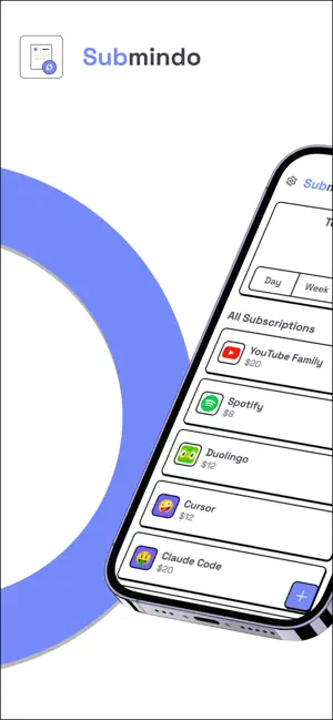 Submindo: Subscription Tracker 截图
