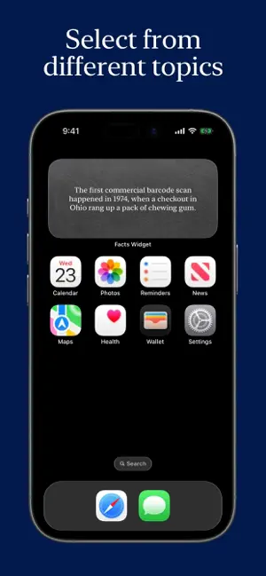 Facts Widget screenshot 2