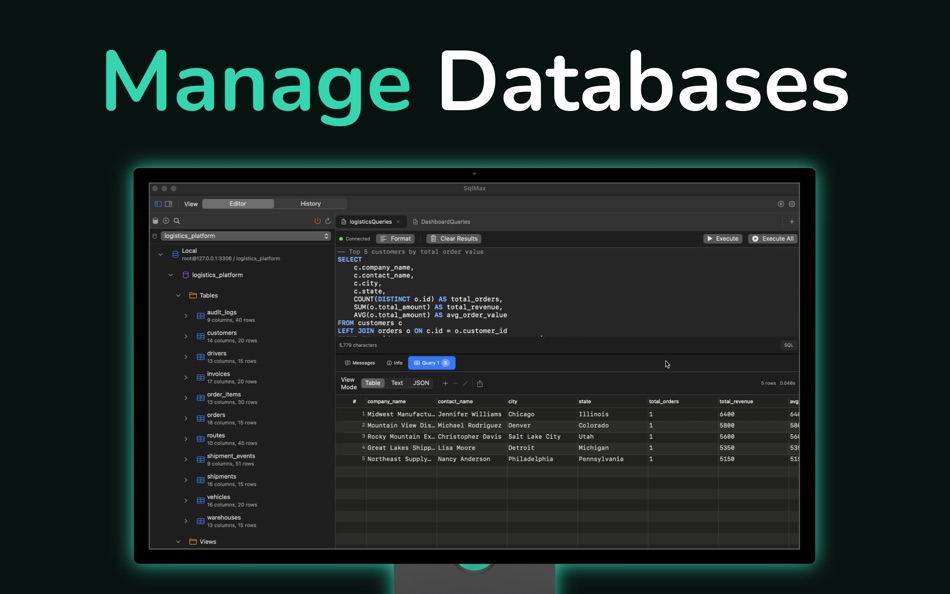 #1. QueryMax (macOS) Által: Stackcommander LLC