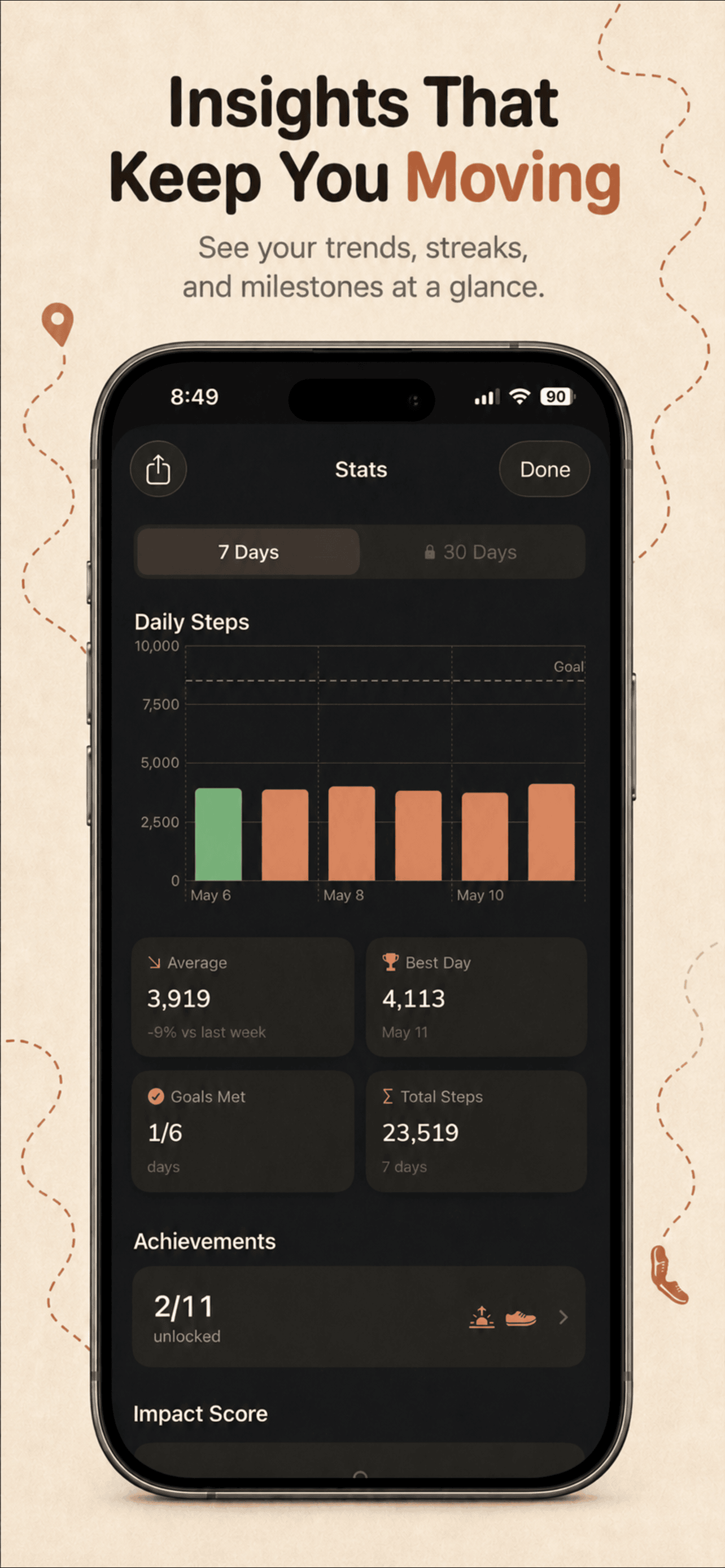 LockStepper: Walk & Unlock