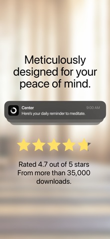 Center Meditation Timer iPhone screenshot