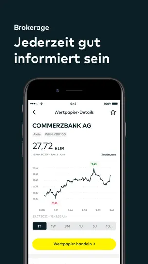 Screenshot von Comdirect auf dem iPhone 4