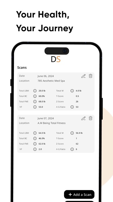 DexaScan Screenshot