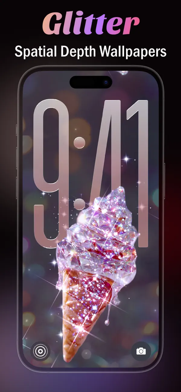 Screenshot #1 pour Glitter Wallpapers Lock Screen