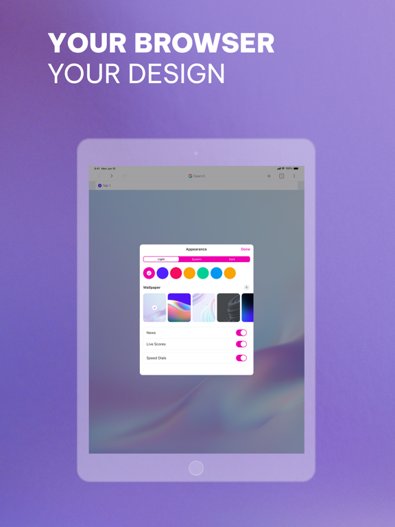 Opera Browser with VPN iPad screenshot 6