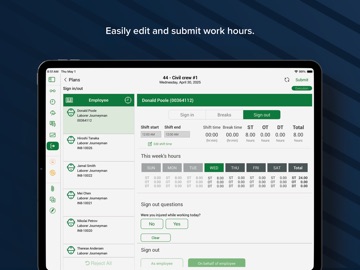 InEight Progress iPad screenshot