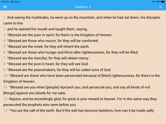 inWORD Bible iPad screenshot 1 - Reference app