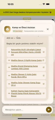 Kamp ve Ötesi iPhone screenshot