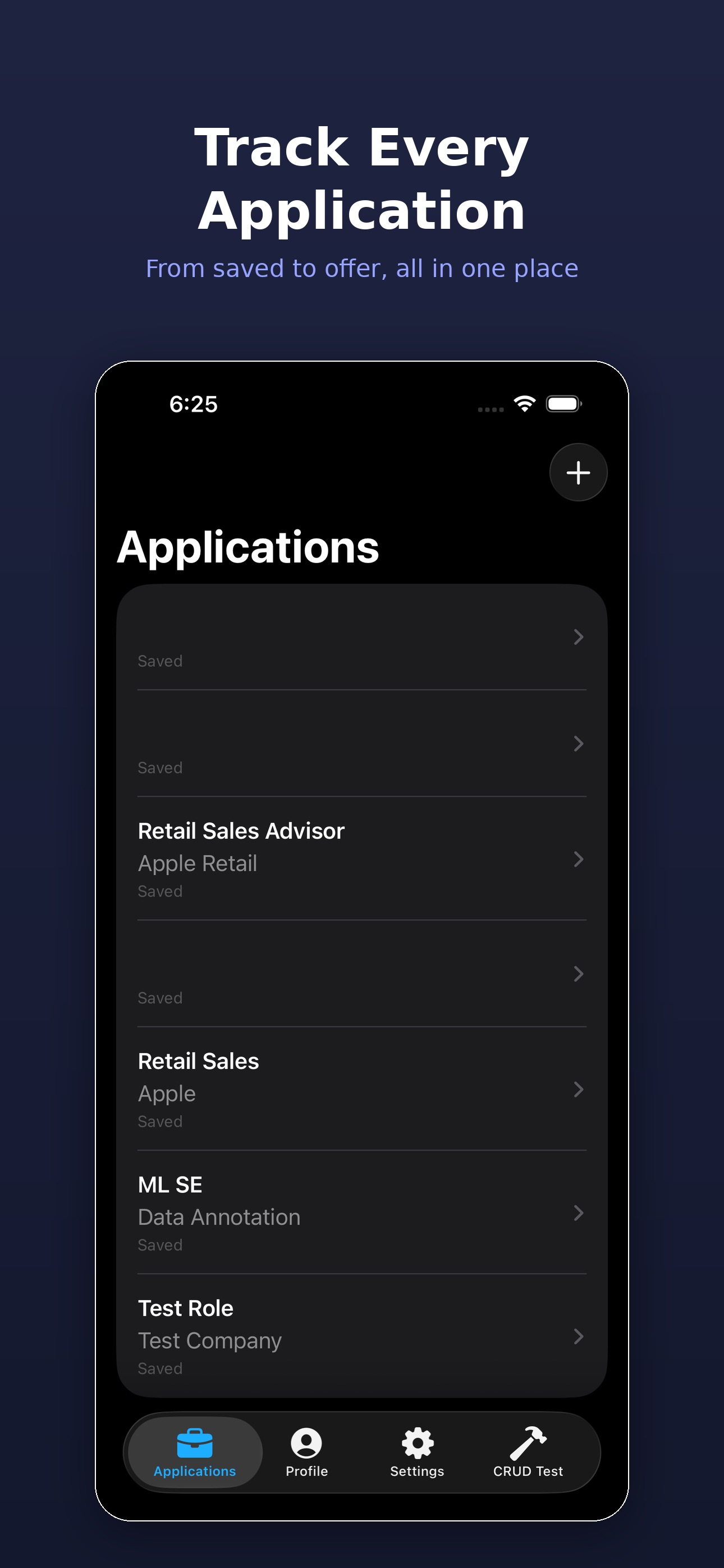 Screenshot 1 of JobWisp: AI Job Applications