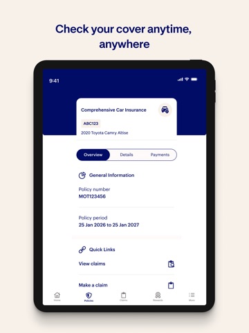 NRMA Insurance iPad screenshot 2
