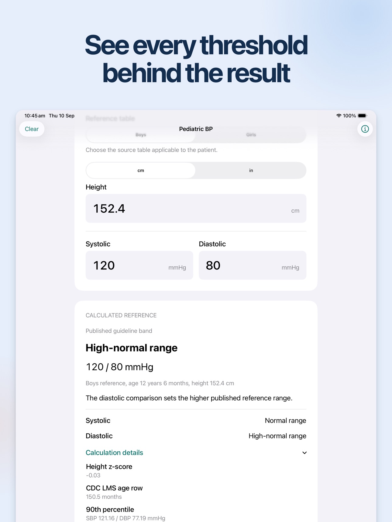 Screenshot 7 of Pediatric BP Reference