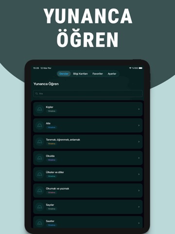 Kolay Yunanca öğrenin iPad screenshot