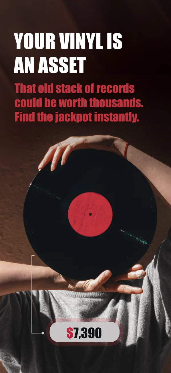 #1. Vinyl Snap: Record Scanner (iOS) Ved: Blueberry Web Solutions Pvt. Ltd