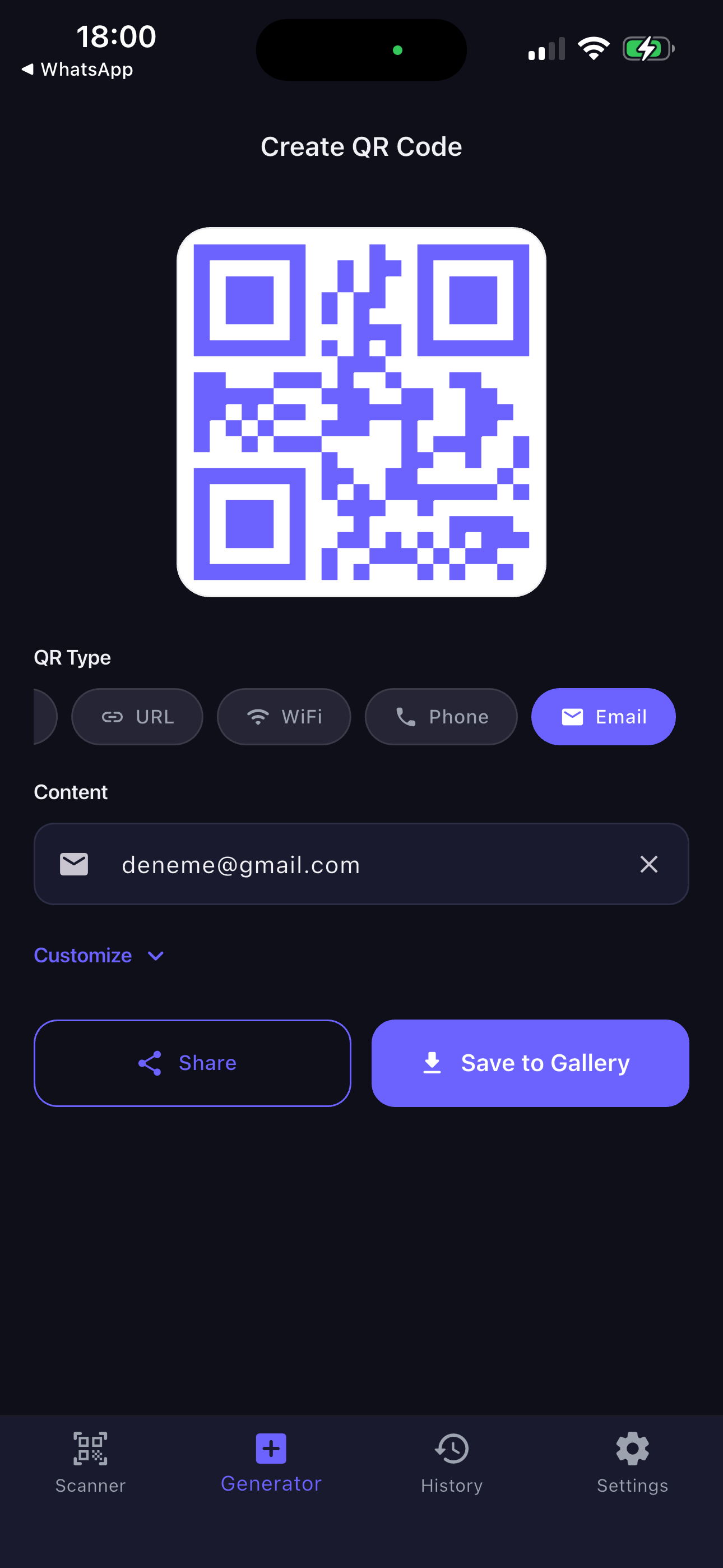QRio - QR Code Scanner screenshot 5