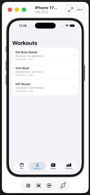 myhomeworkout screenshot 3