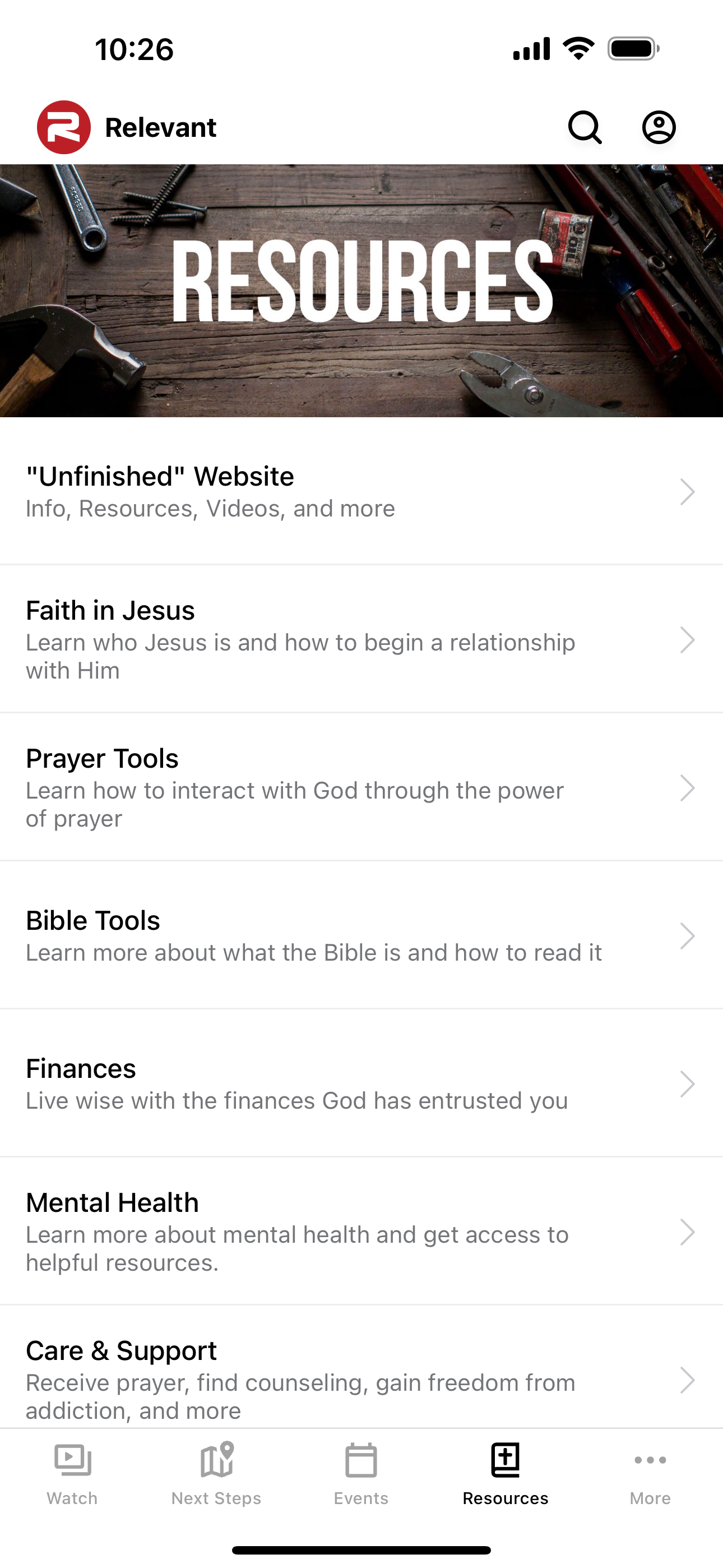 The Relevant App