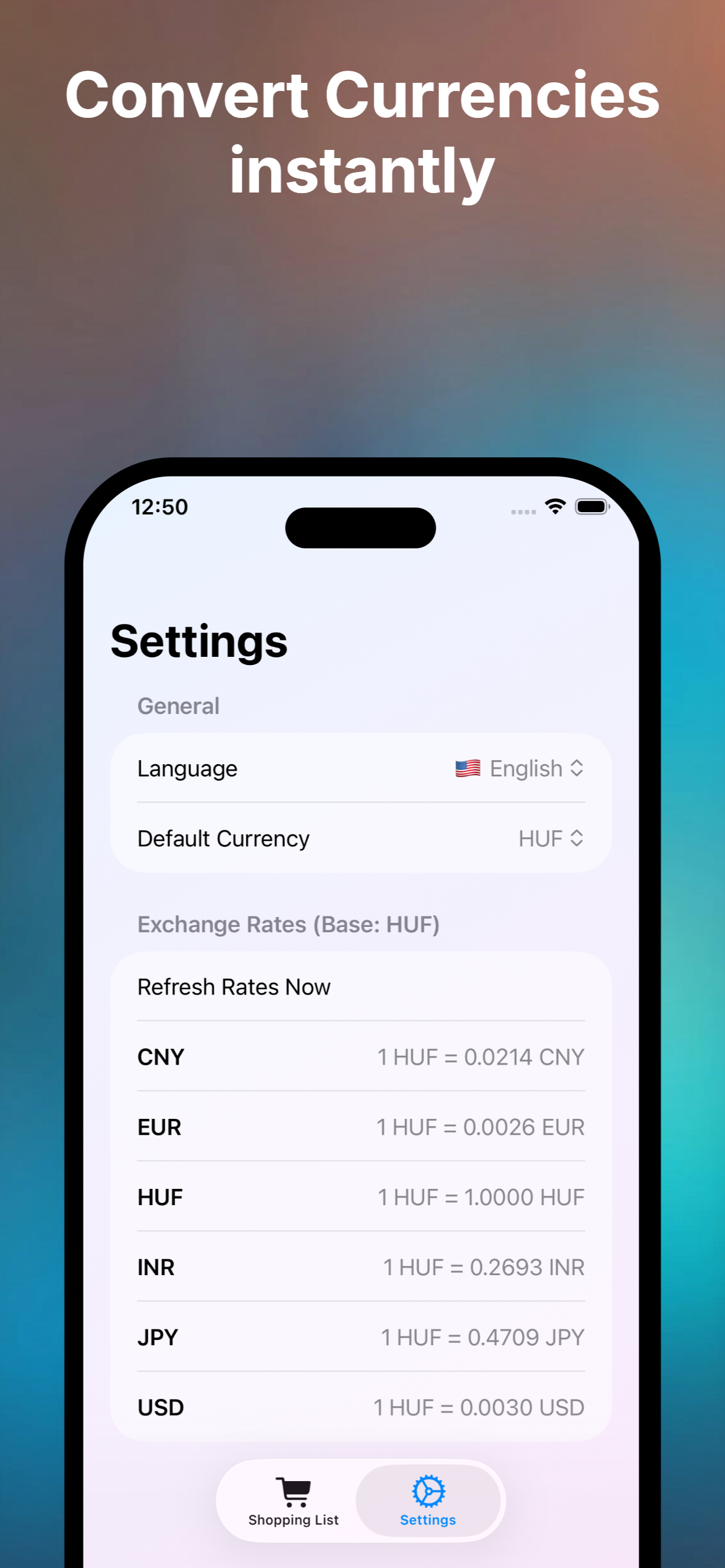 Shopping Currency Lite