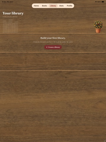 SlowRead: Book Tracker & TBR iPad screenshot