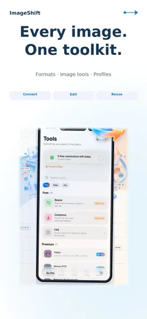 ImageShift: HEIC to JPG & PDF screenshot 1