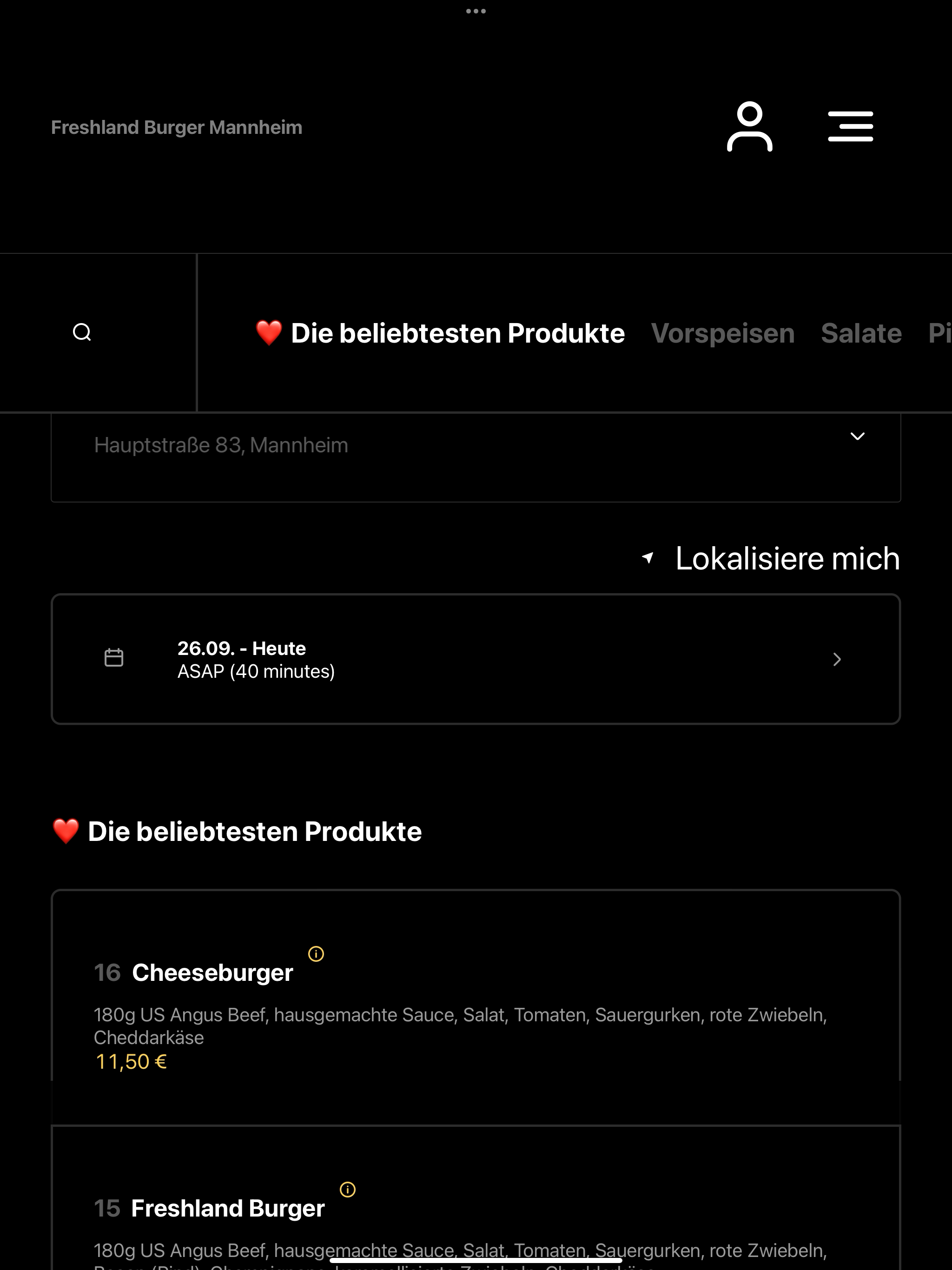 Freshland Burger Mannheim