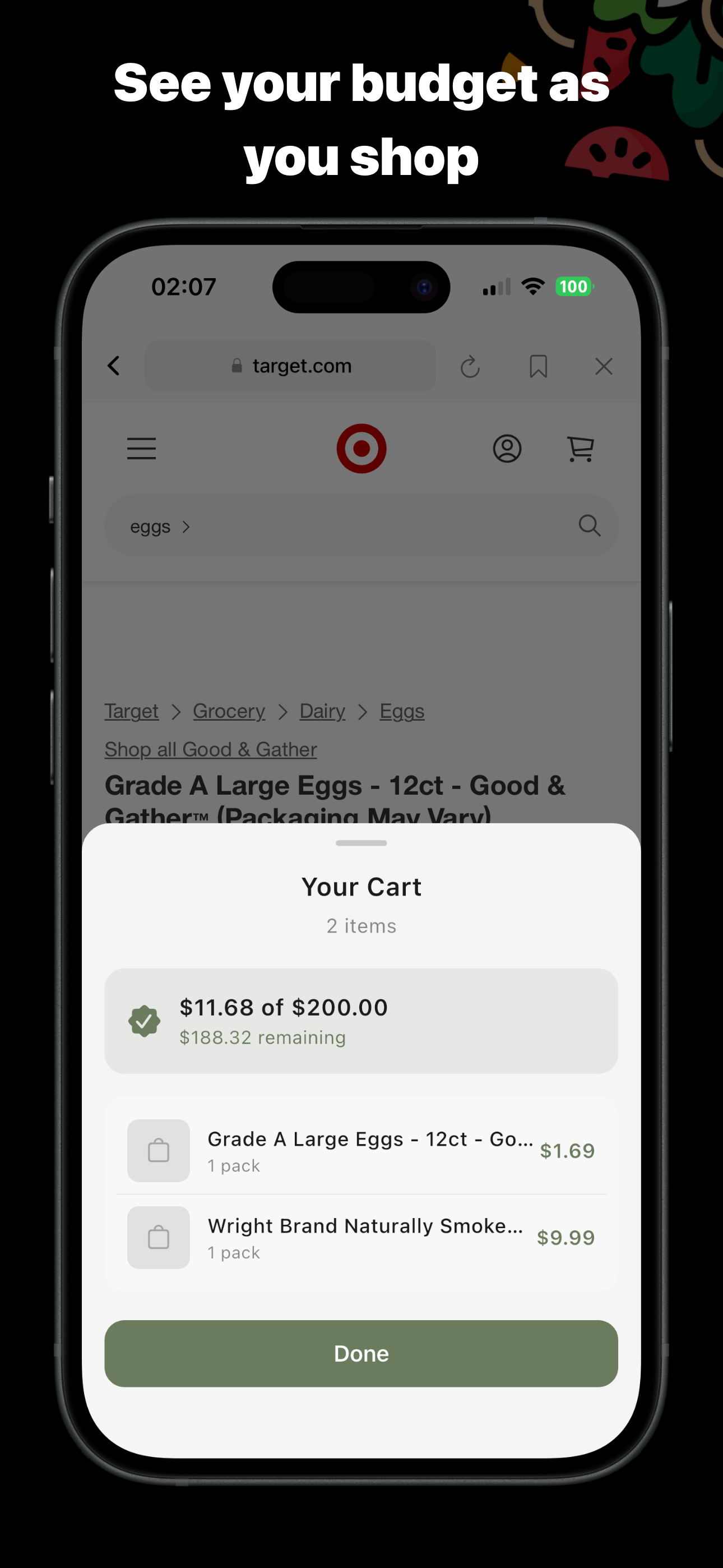 Plateful: Grocery List Budget