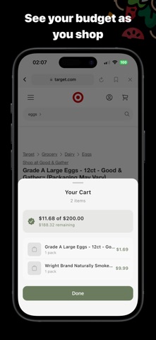 Plateful: Grocery List Budget screenshot