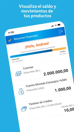 Mercantil Banco screenshot 2