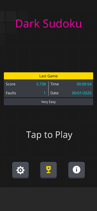 Dark Sudoku Screenshot 2 of 4