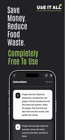 Use It All - Recipe Generator screenshot