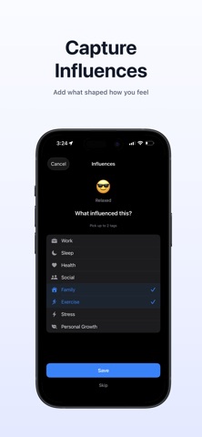 Cheqin – Emotional Check-Ins screenshot