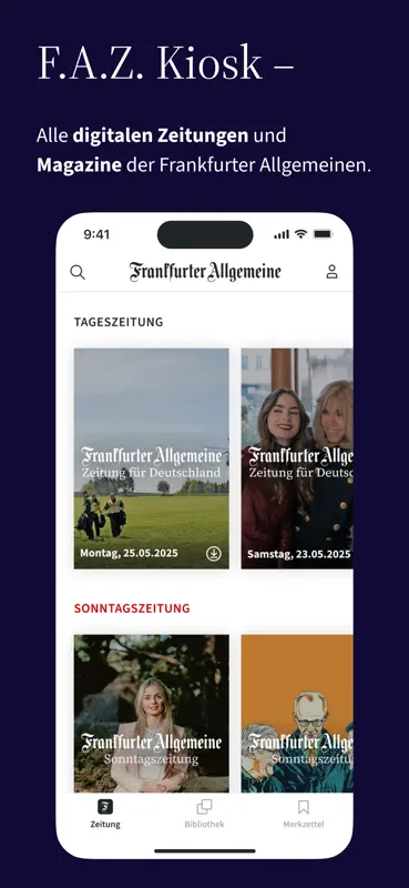 F.A.Z. Kiosk - App zur Zeitung screenshot 1 of 6