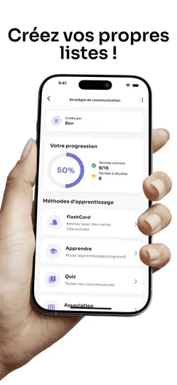 Capture d'écran de MemoCard.io sur iPhone 5