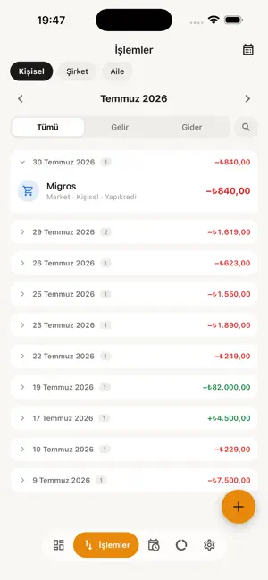 Çıkın Gelir Gider Bütçe Takibi screenshot 2