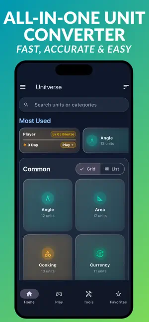 Unit Converter & Tools screenshot 1