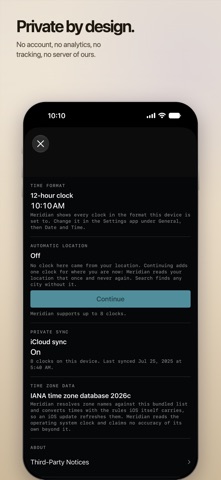 World Clock Widget: Meridian Screenshot 6 of 6