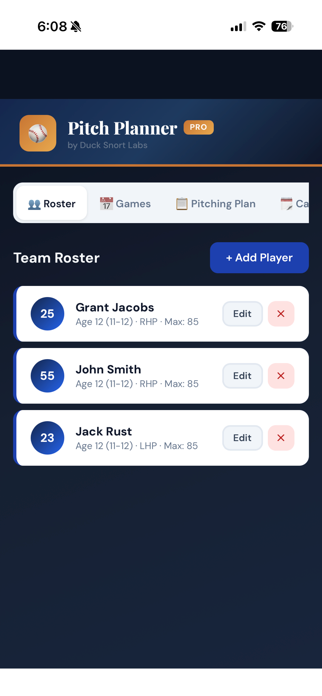 Pitch Planner Pro Screenshot 1 of 7