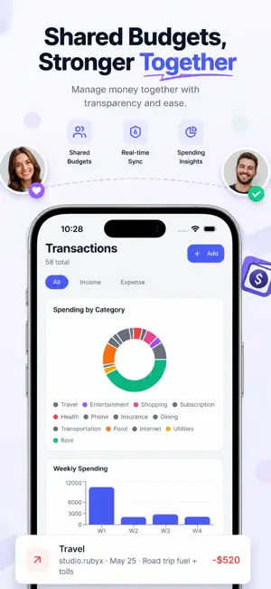 Shared Budget: Expense Tracker screenshot 2