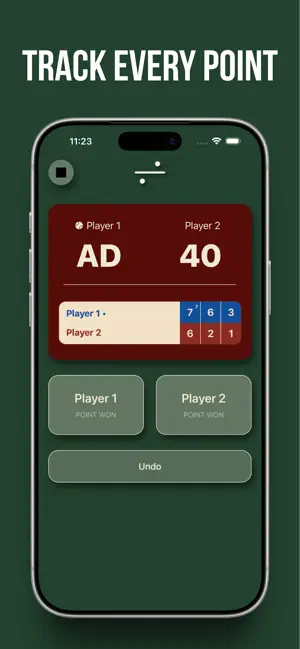 Tennis Score App screenshot 1