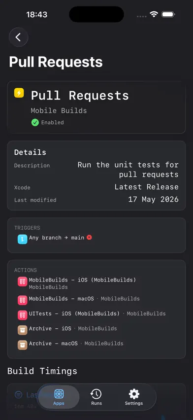 Mobile Builds screenshot 3