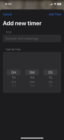 Touch Simple Timer screenshot