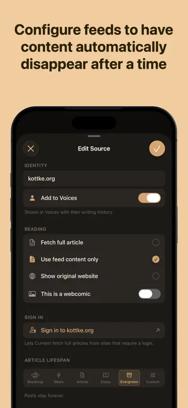 Current - RSS Feed Reader screenshot 5 of 8
