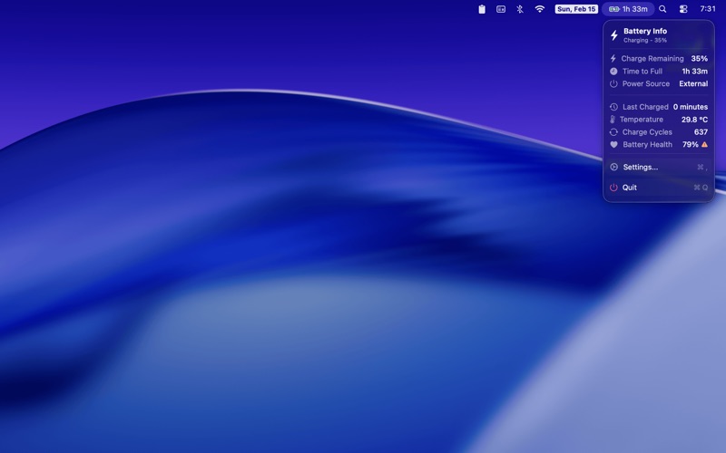 Screenshot #2 pour Maximum Power: Battery Utility